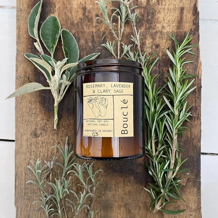 Rosemary, Lavender & Clary Sage Essential Oil Candle