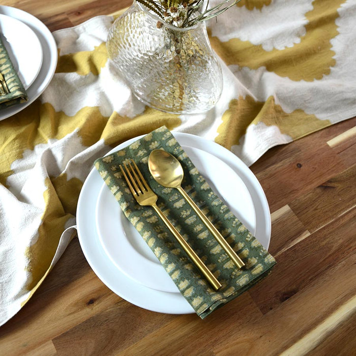 Sunflower Green Napkins - Set of 4