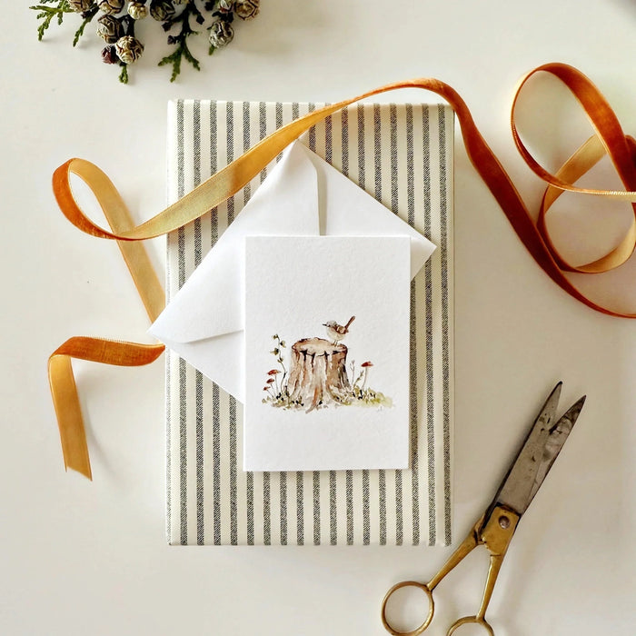 Tree Stump Mini Notecard
