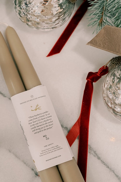 *Limited Edition* Bayberry Dipped Taper Candles