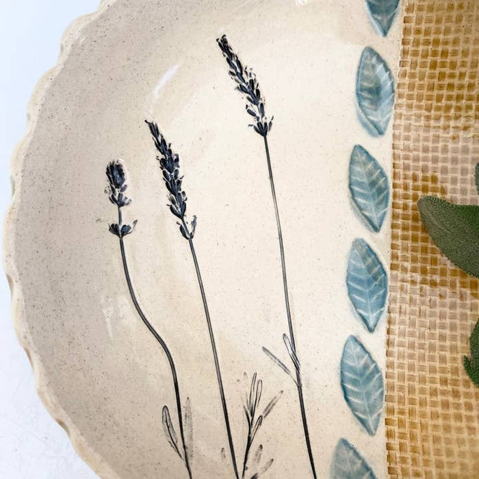 Botanical Ceramic Serving Bowl