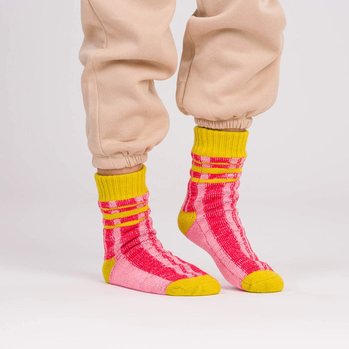 Plaid Stripe House Socks