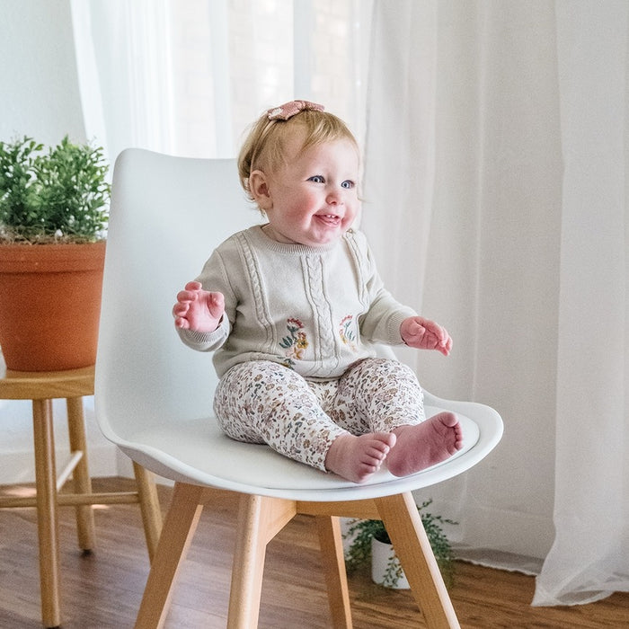 Organic Cotton Floral Jersey Stretch Baby Legging