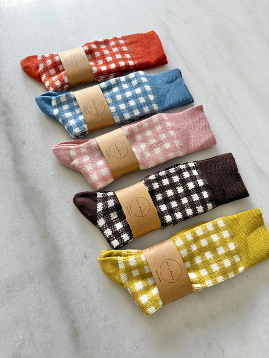 Cotswold Gingham Crew Socks