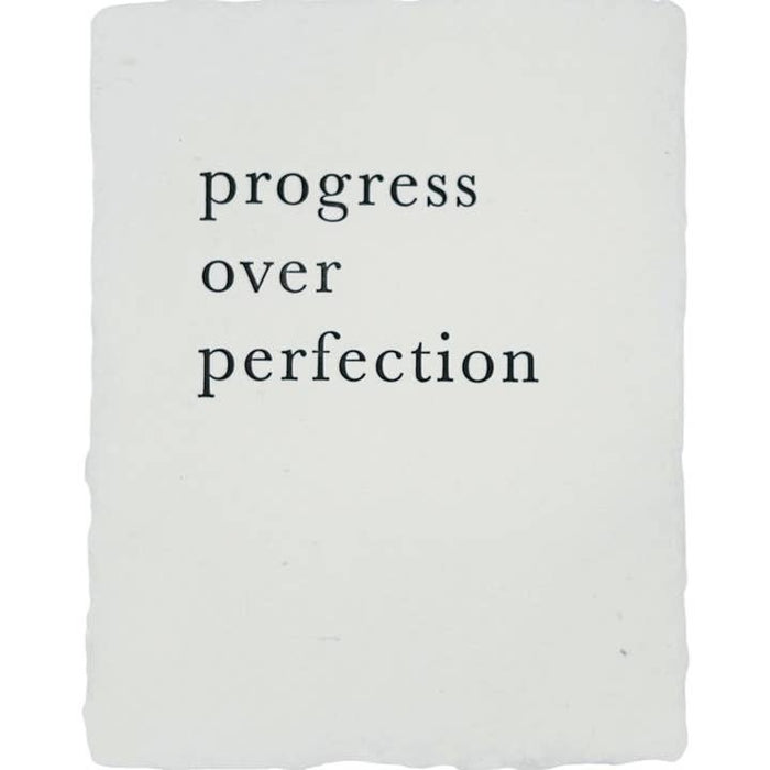 Progress Over Perfection Art Print