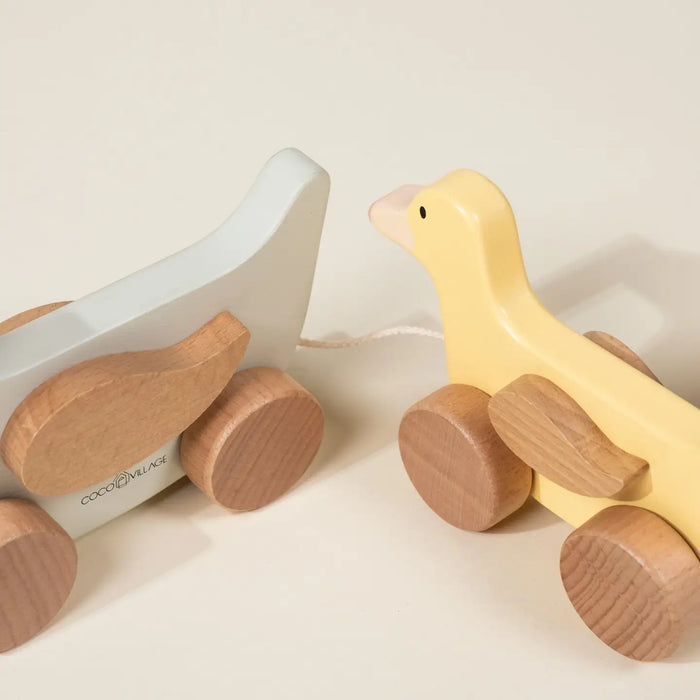 Wooden Duck Family Pull Toy