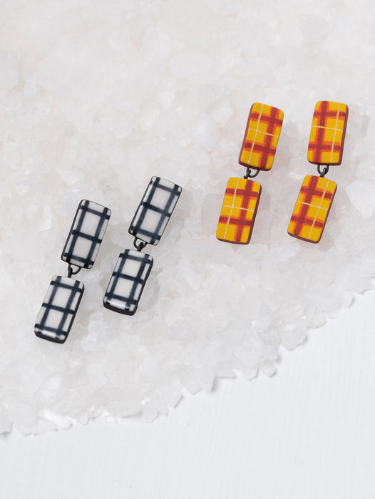 Plaid Partner Earrings