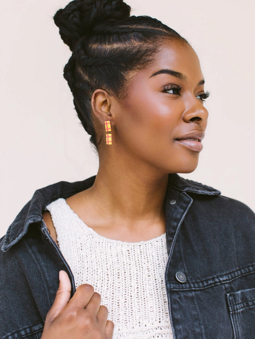 Plaid Partner Earrings