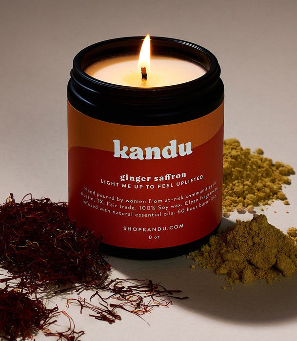 Kandu Ginger Saffron 8 oz Candle