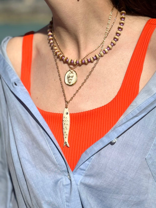 Whisper Shell Charm Necklace
