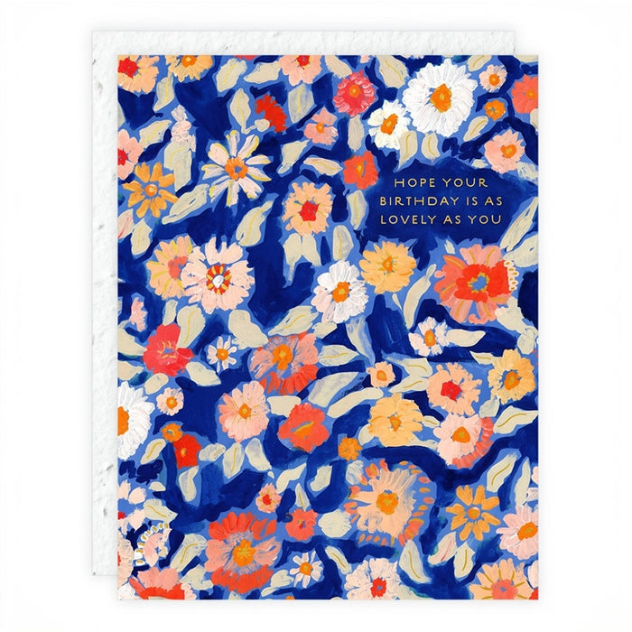 Wildflower Floral Birthday Card
