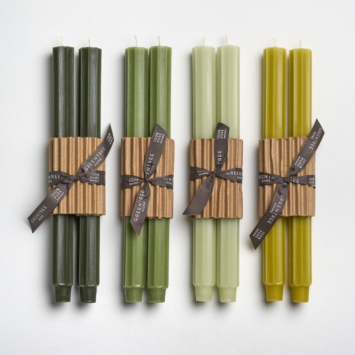 12" Fluted Church Tapers - Set of 2
