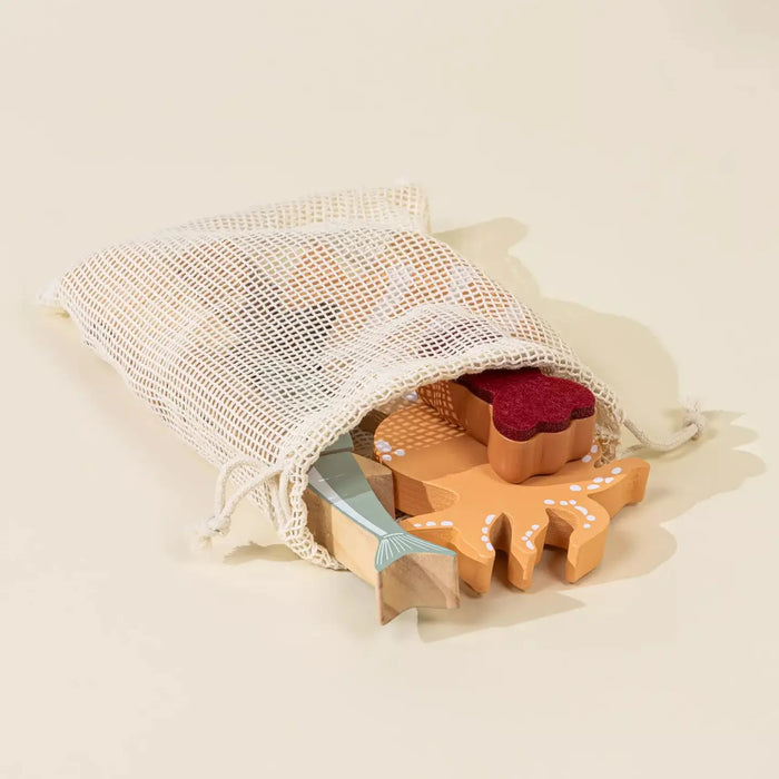 Wooden Seafood Playset