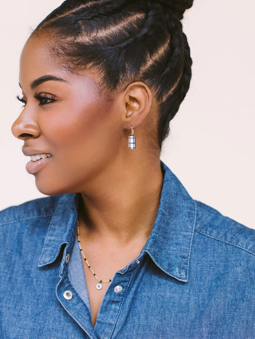 Mini Plaid Earrings