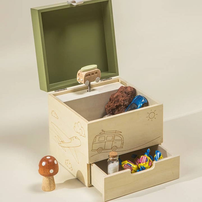Travel Wooden Musical Souvenir Box