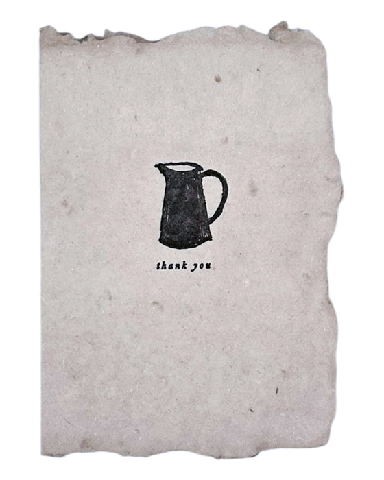 Thank You Pitcher Card