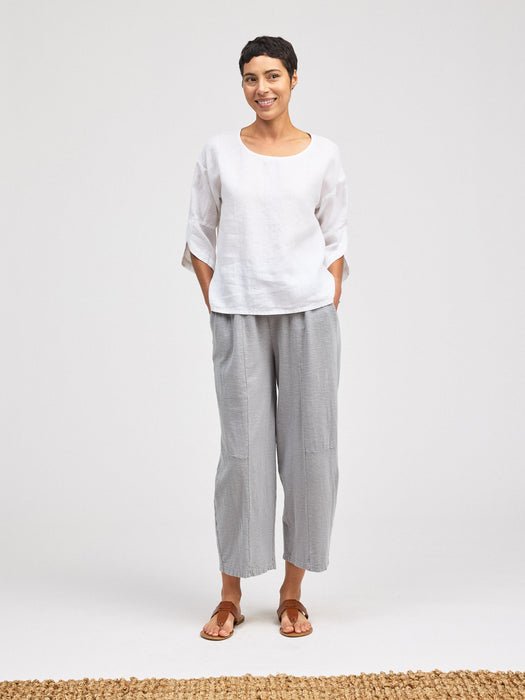 Linen Tulip Sleeve Top