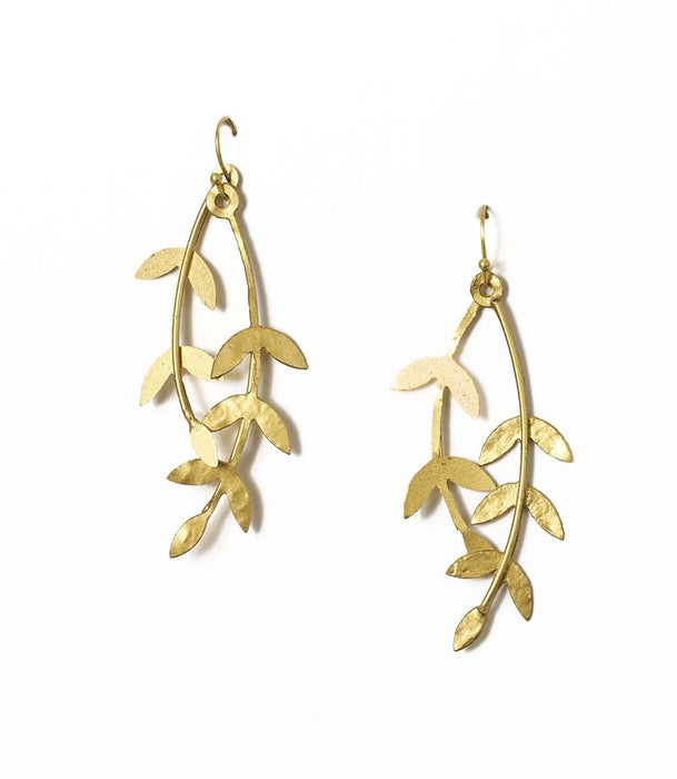 Aamani Linear Vine Dangle Earrings