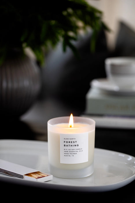 Forest Bathing Frosted Candle