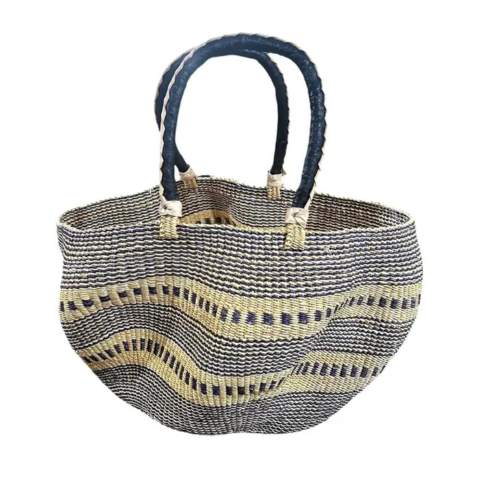 Wavy Straw Beach Bag