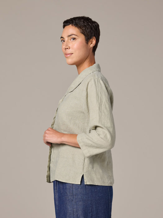 3/4 Sleeve Linen Shirt