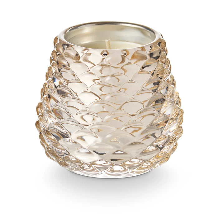 Winter White Pinecone Votive Candle