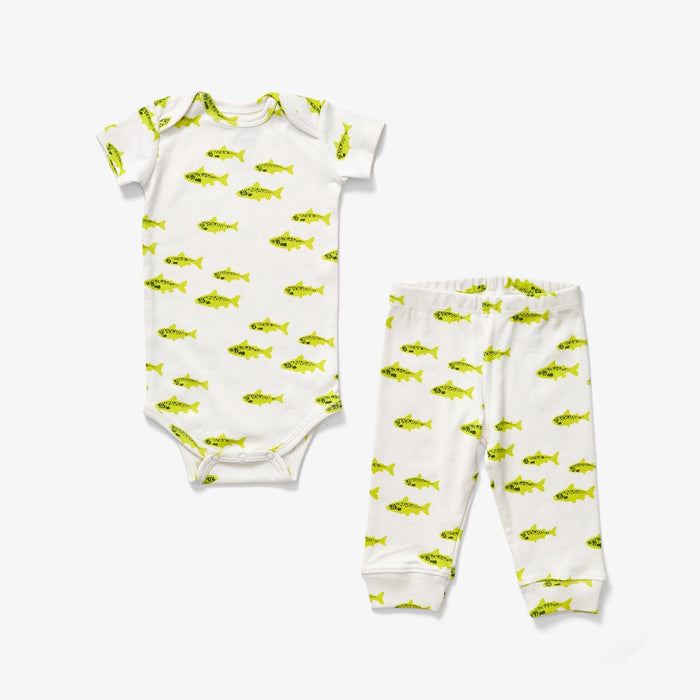 Short Sleeve Onesie + Pant Set