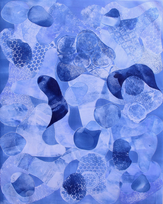 Swelling Blues Art Print