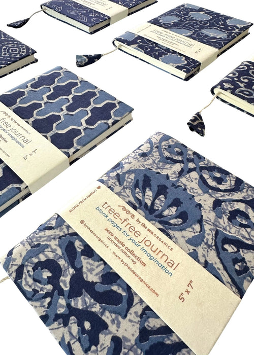 Indigo Cotton Block Print Journal