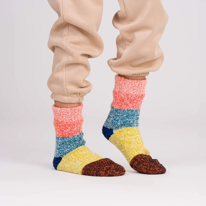 Color Band Knit House Socks