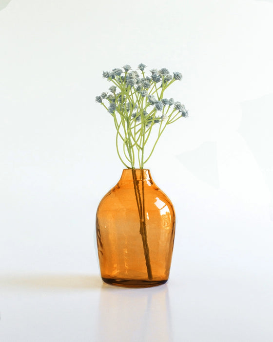 Haley Handblown Hammered Glass Bud Vase