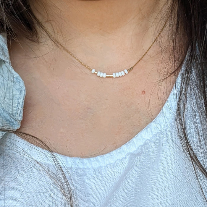 By Land & Sea Morse Code Necklace