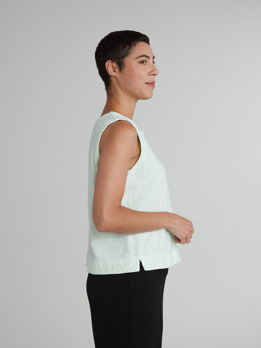 Cotton Linen Shell Top