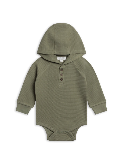 Cole Waffle Knit Hoodie Bodysuit