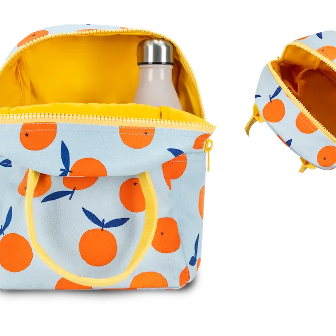 Organic Cotton Zipper Lunch Bag
