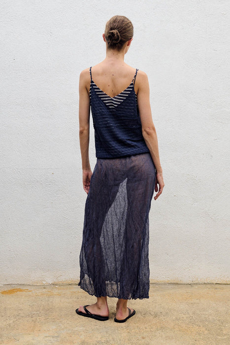 Stripe Knit Layered Camisole