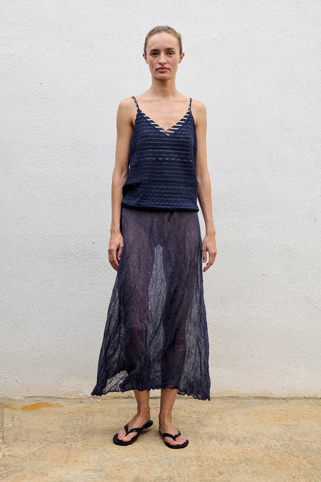 Stripe Knit Layered Camisole
