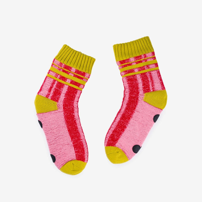 Plaid Stripe House Socks