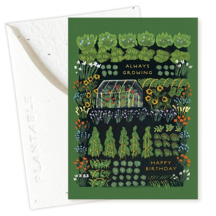 Garden Greenhouse Sprout Mini Card