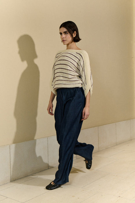 Raglan Boat Neck Sweater