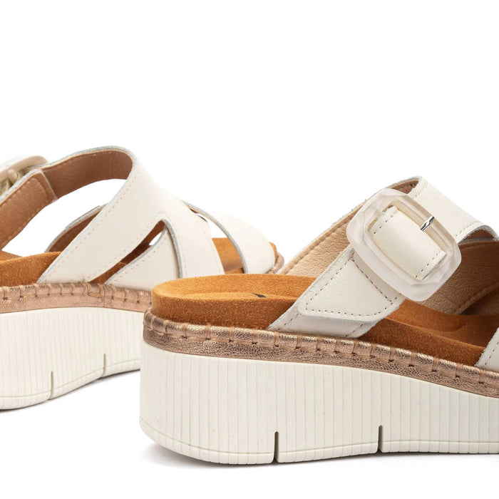Gomera Buckle Wedge Sandal