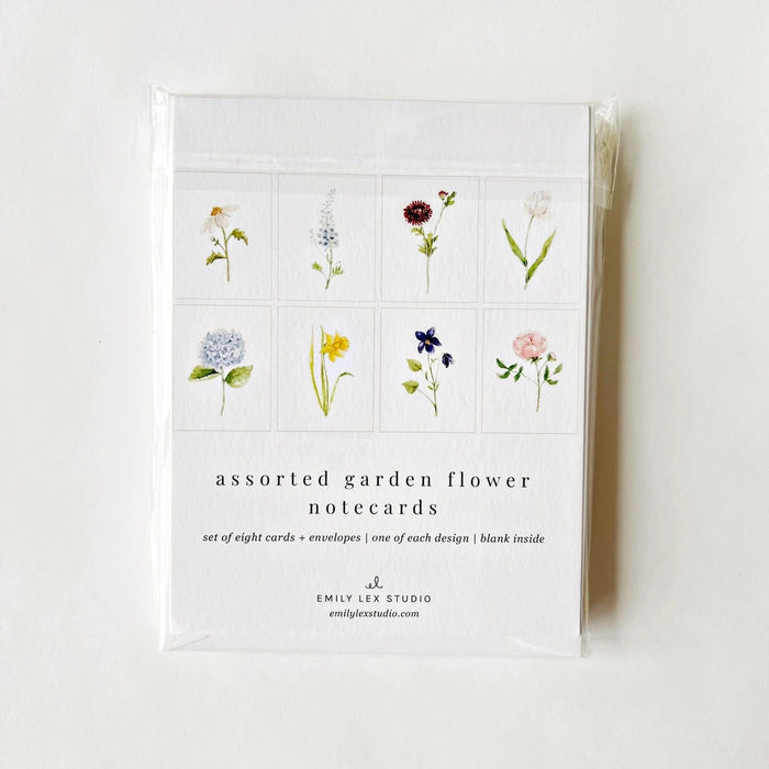 Garden Flowers Notecard Set