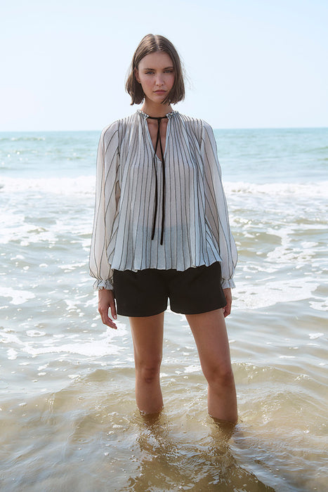 Radial Knit Blouse