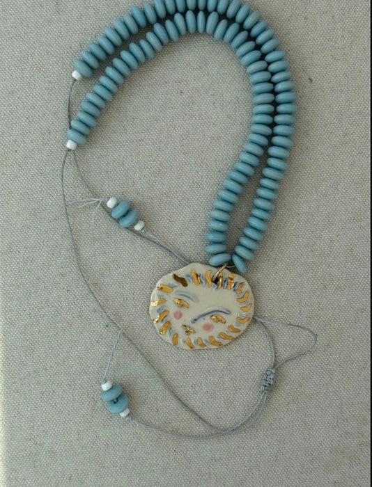 Solara Charm Beaded Necklace