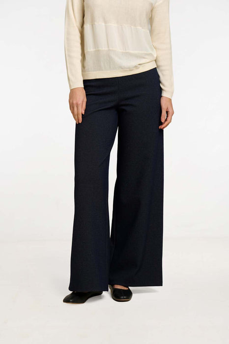 Wide Leg Twill Trouser