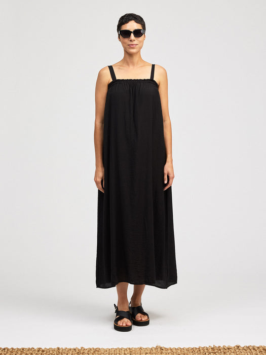 Parachute Ruched Maxi Dress