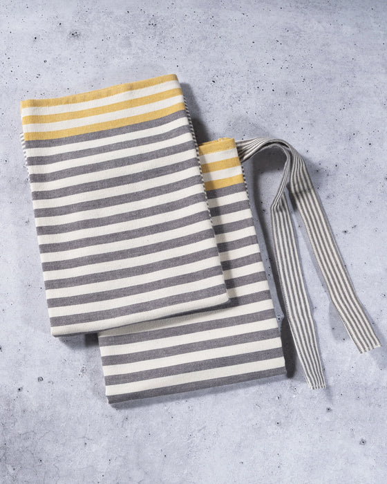 Cotton Stripe Tea Towels - Set of 2