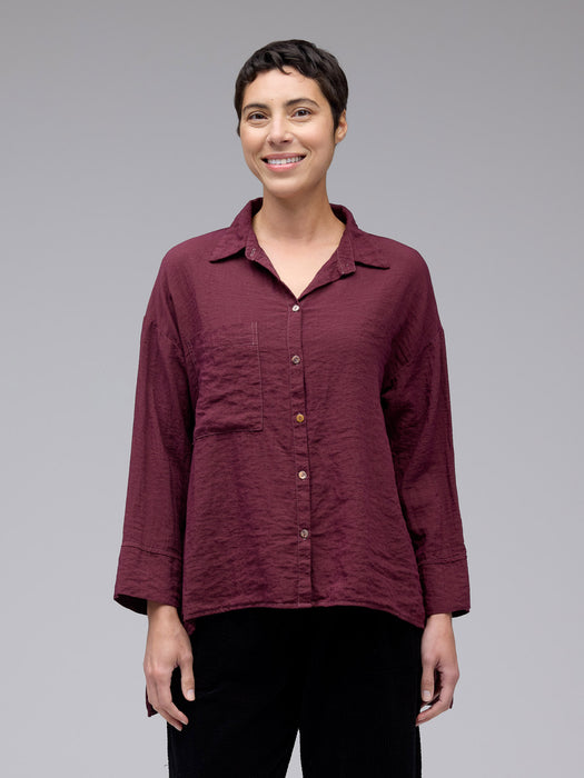 Fall Parachute Aline Split Blouse