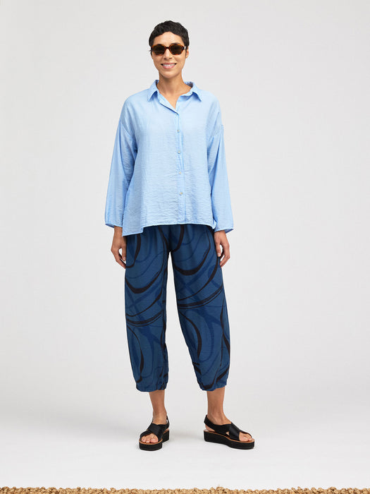 Parachute Swirl Cropped Pant w/Darts