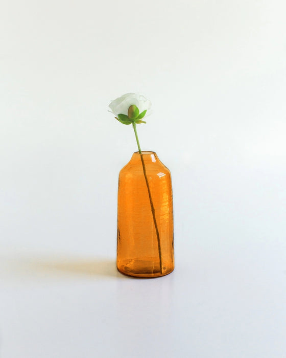Siena Handblown Hammered Glass Bud Vase